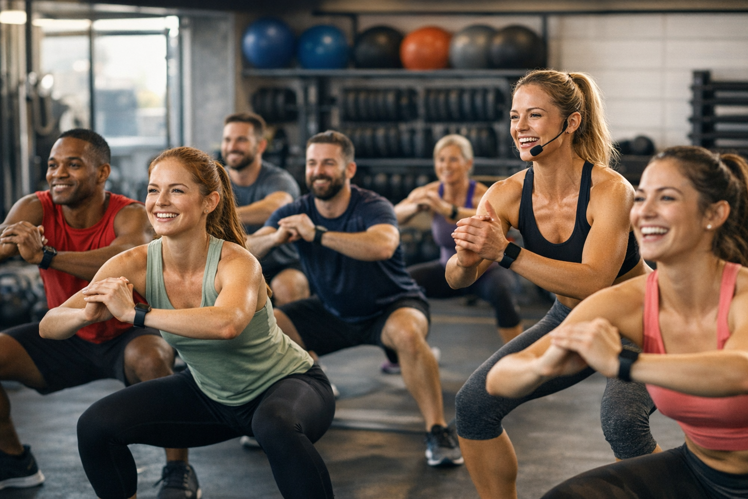 Open sport and fitness training zone at Movexa Fitness